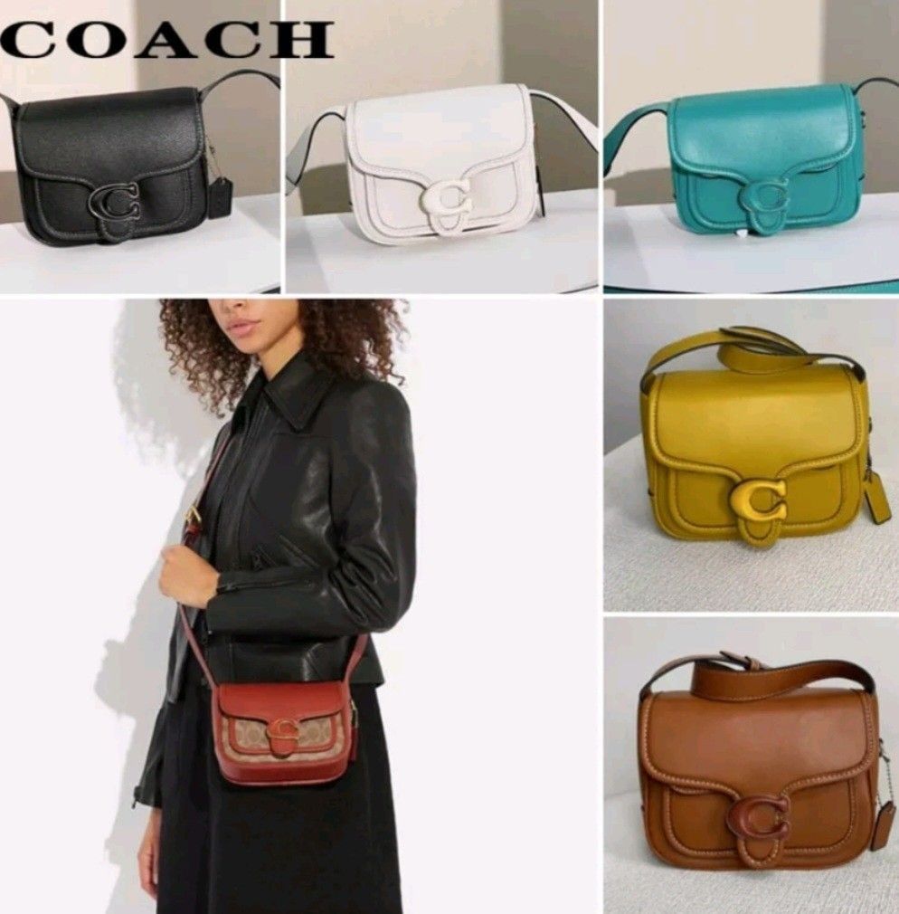 Coach Tabby 19 Polished Pebble Leather Messenger Bag