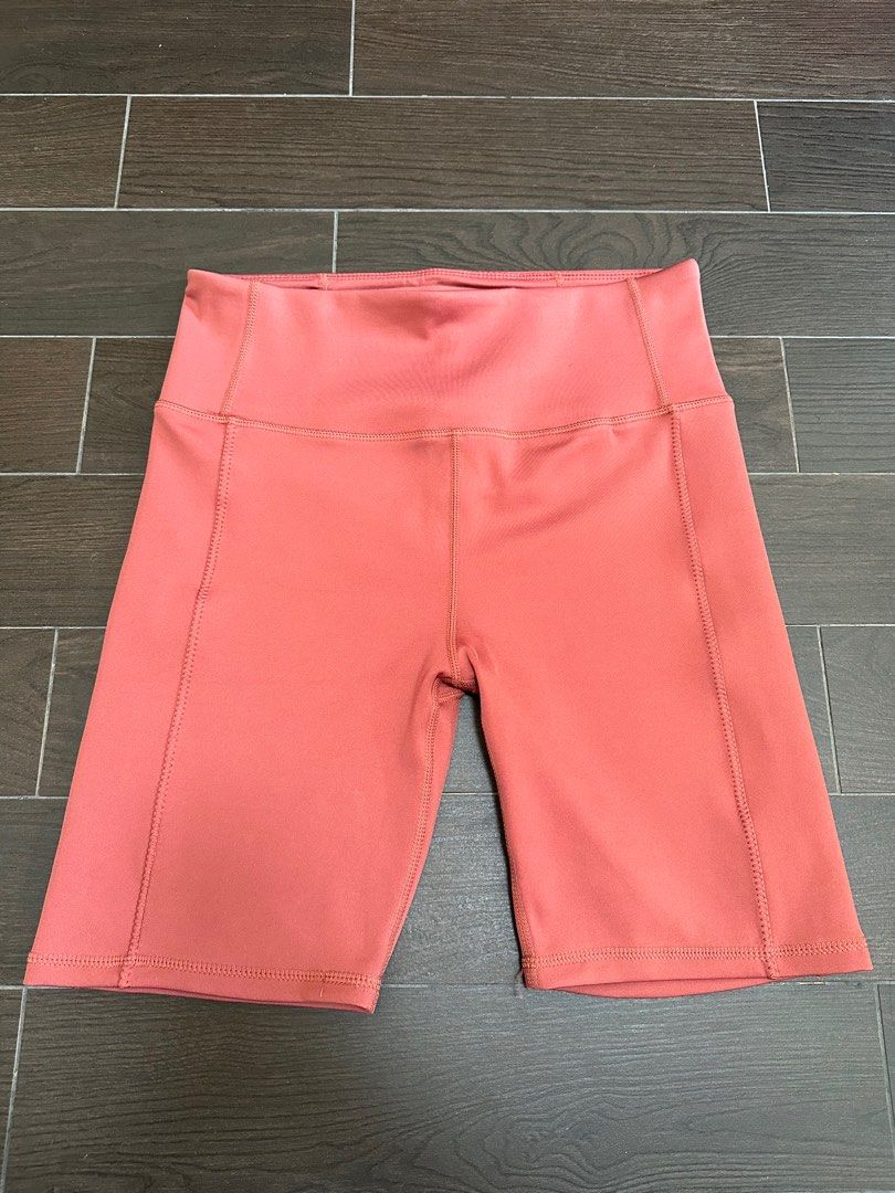 Red cotton biker best sale shorts