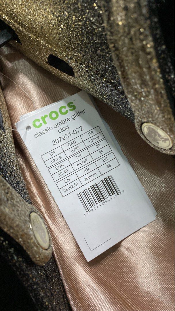 Crocs Glittered Clog (Ombre) on Carousell