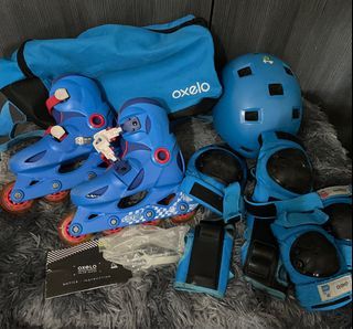 Decathlon - Roller Skates and safety gear set