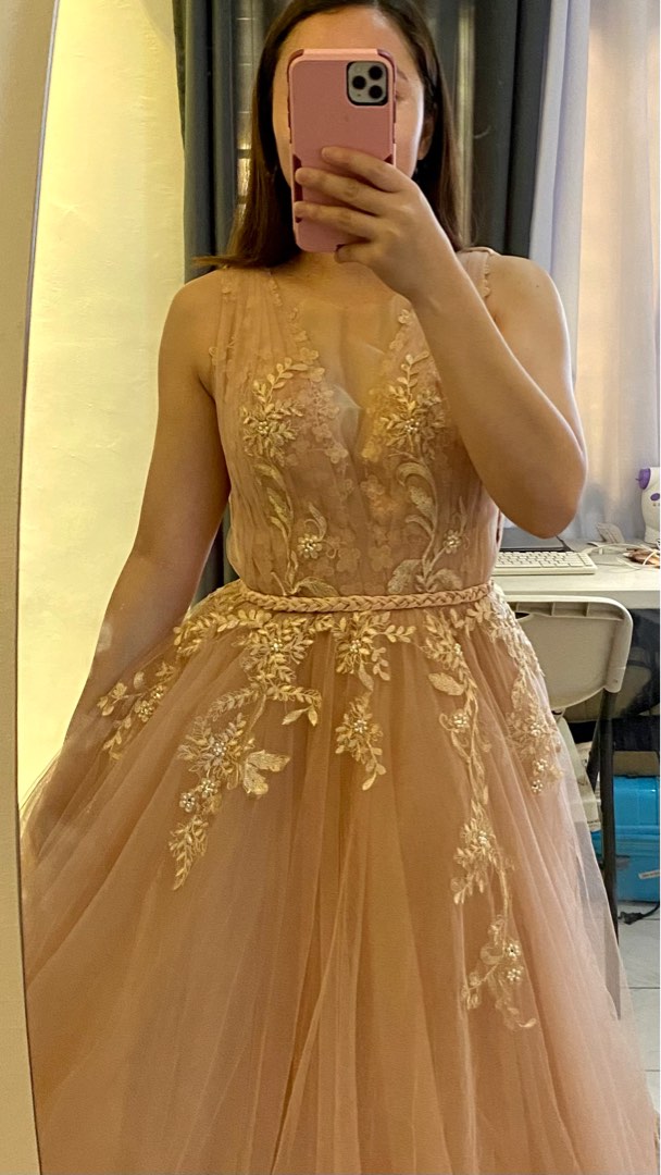 Deep va line dress hotsell