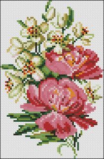 Delphiniums with Peonies DIY Cross Stitch Complete Set 11ct 14ct Needlework Counted Embroidery Kit not stamped