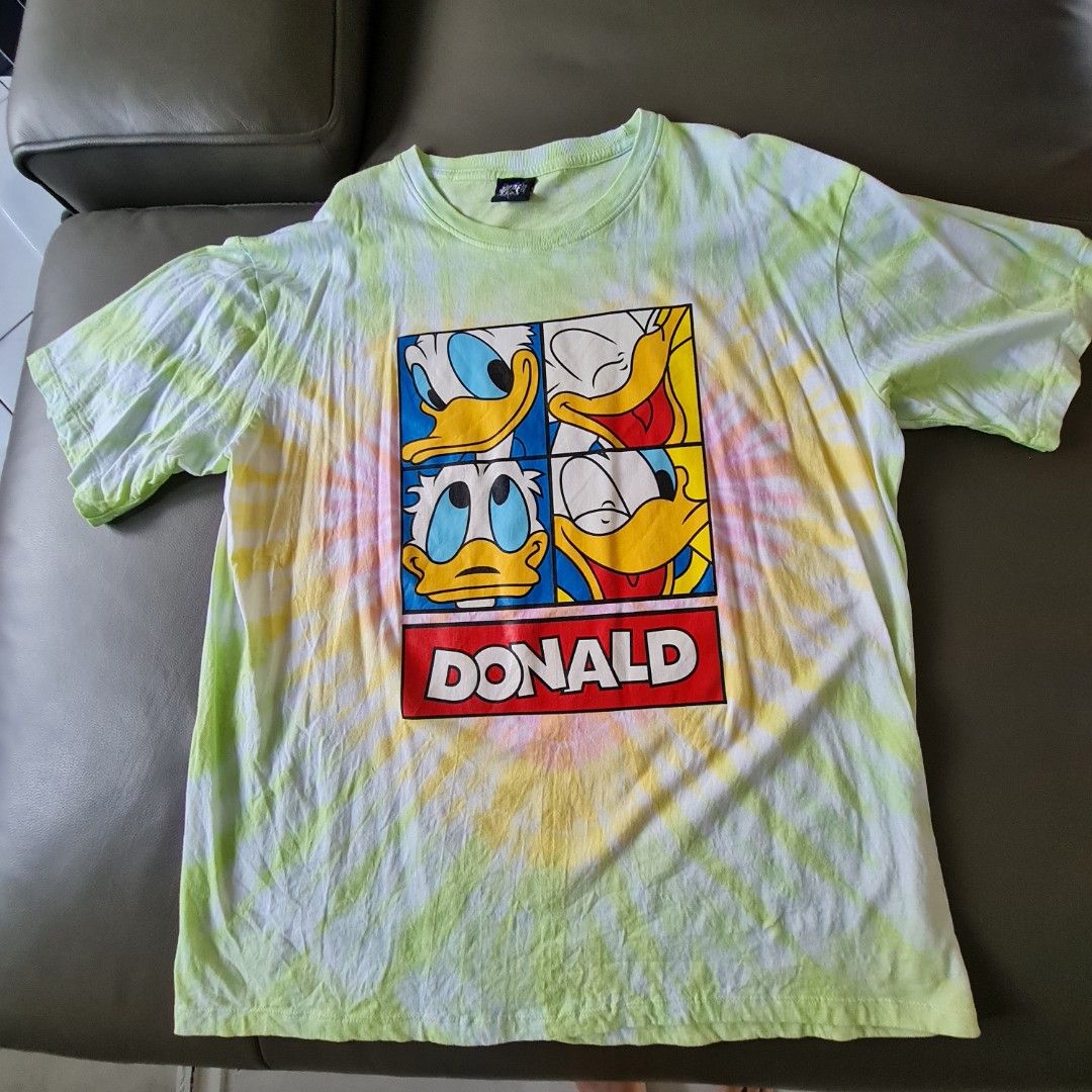 Donald Duck Tie Dye Tshirt, Men's Fashion, Tops & Sets, Tshirts & Polo Shirts on Carousell