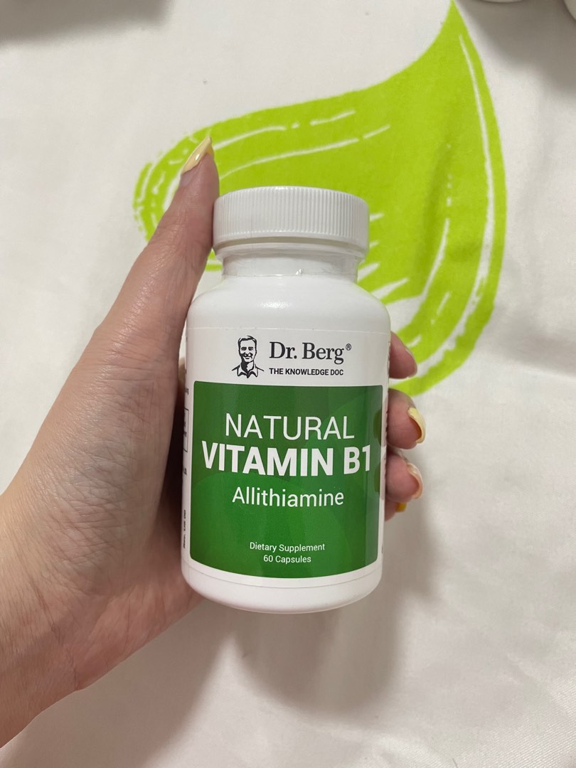 Dr. Berg Natural Vitamin B1 Allithiamime, Health & Nutrition, Health