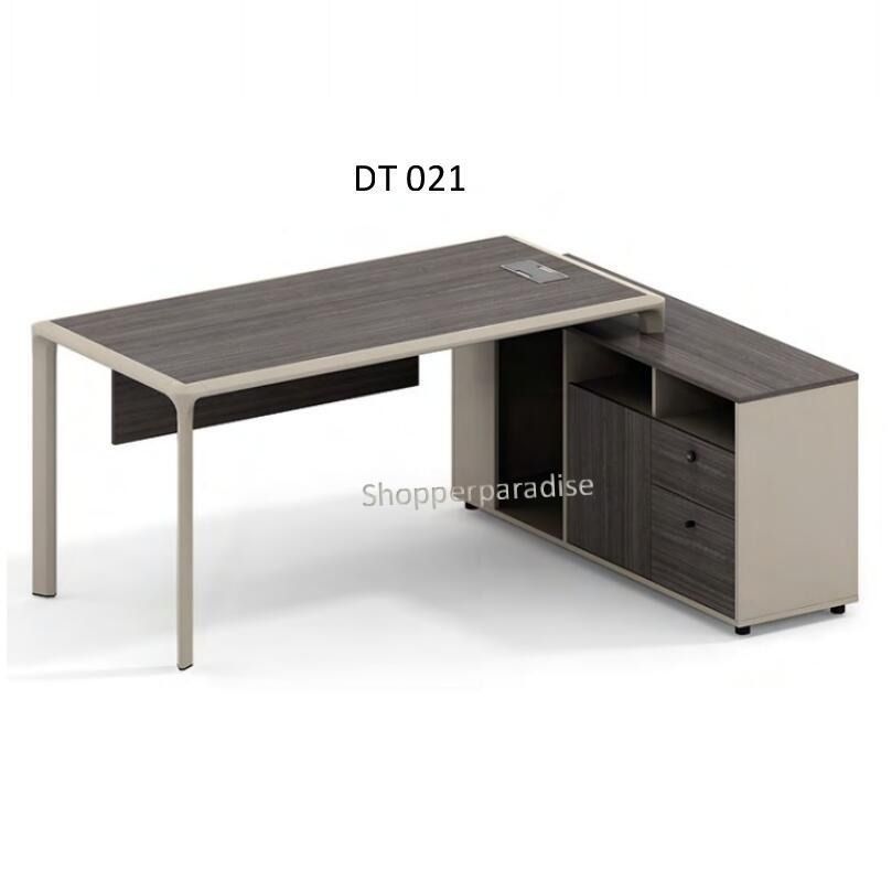 DT 021 Director Table w L Shape Cabinet, Executive Table Office Table ...