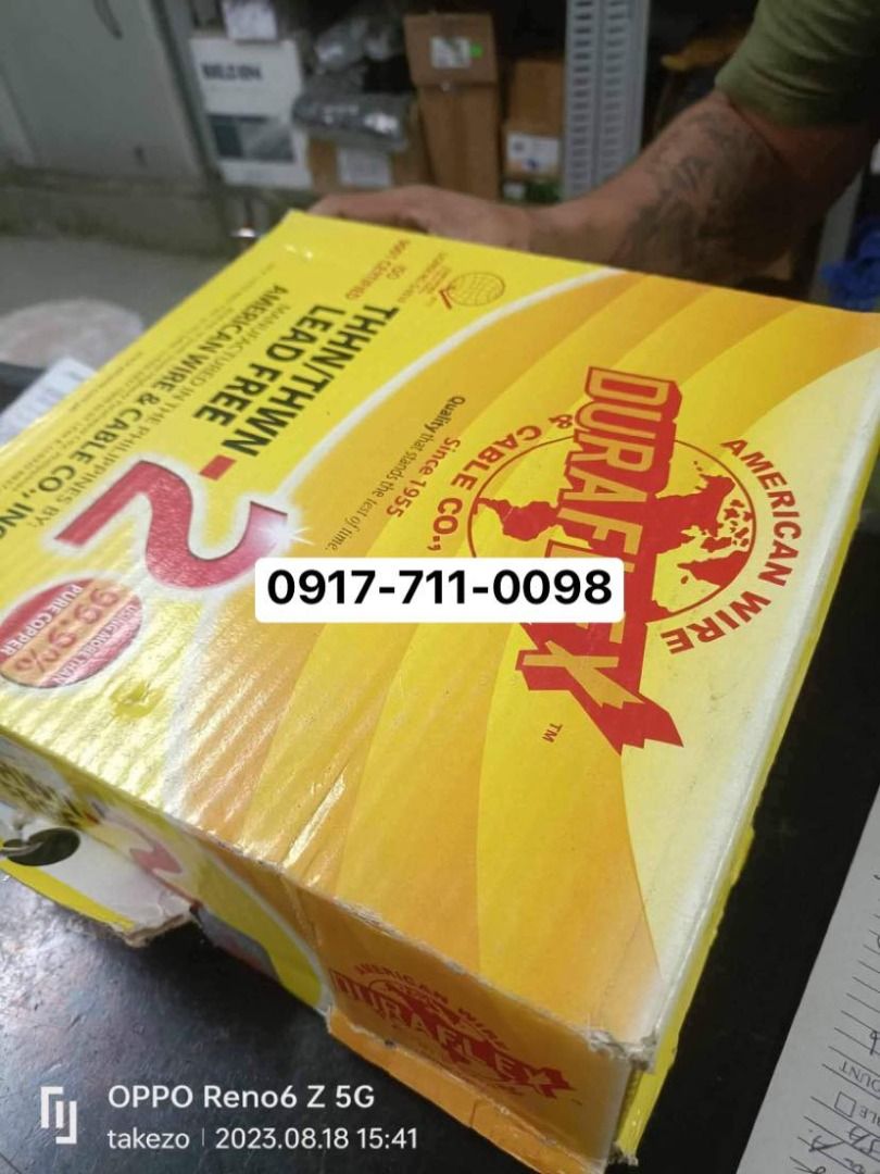 Duraflex Thhn Wire Black (Category: Construction Tools & Equipment) located in Manila. Submitted by joeyroque09 (Listing ID 1250422497, Image 1). Description: Location: ❗️ Takezo Industrial Supply Manila office: 1268 Narcisa St. corner Mayhaligue Abad Santos, Manila. ❗️ Cavite Office Address: Tabon 1, Centennial Road Highway, behind the Phoenix Gasoline Station, Kawit, Cavite .