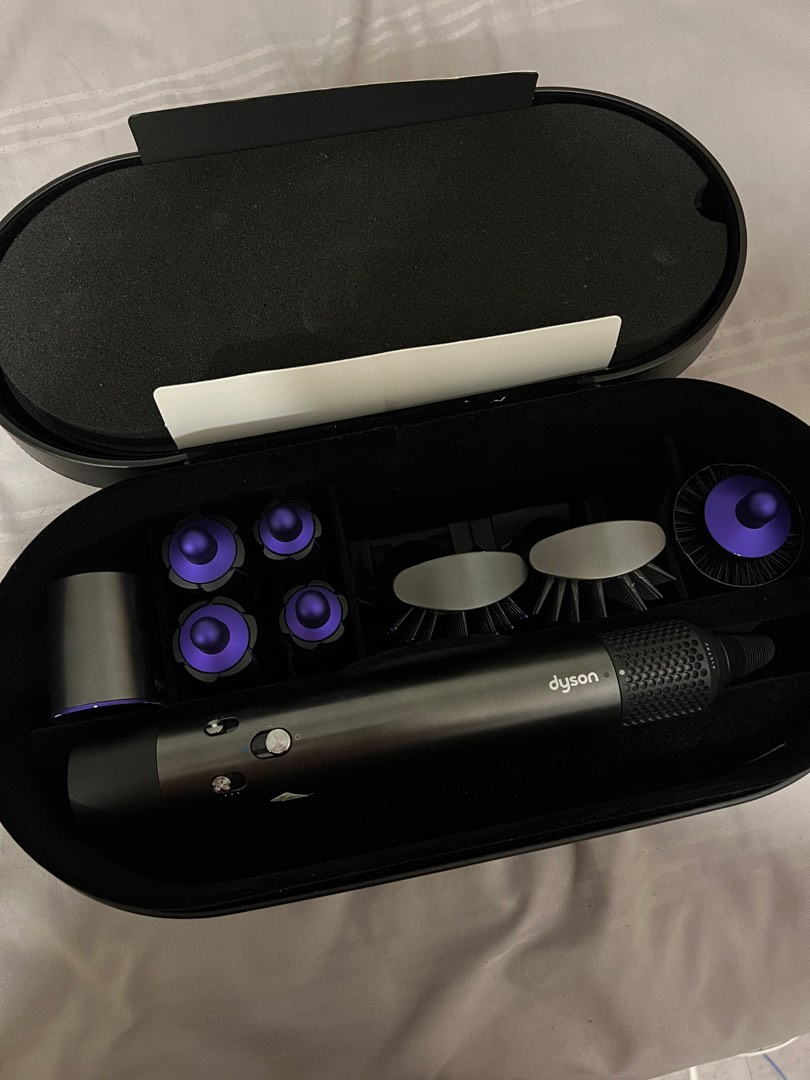 Dyson AirwrapTM Hair Styler Complete (Black/Purple), Beauty & Personal