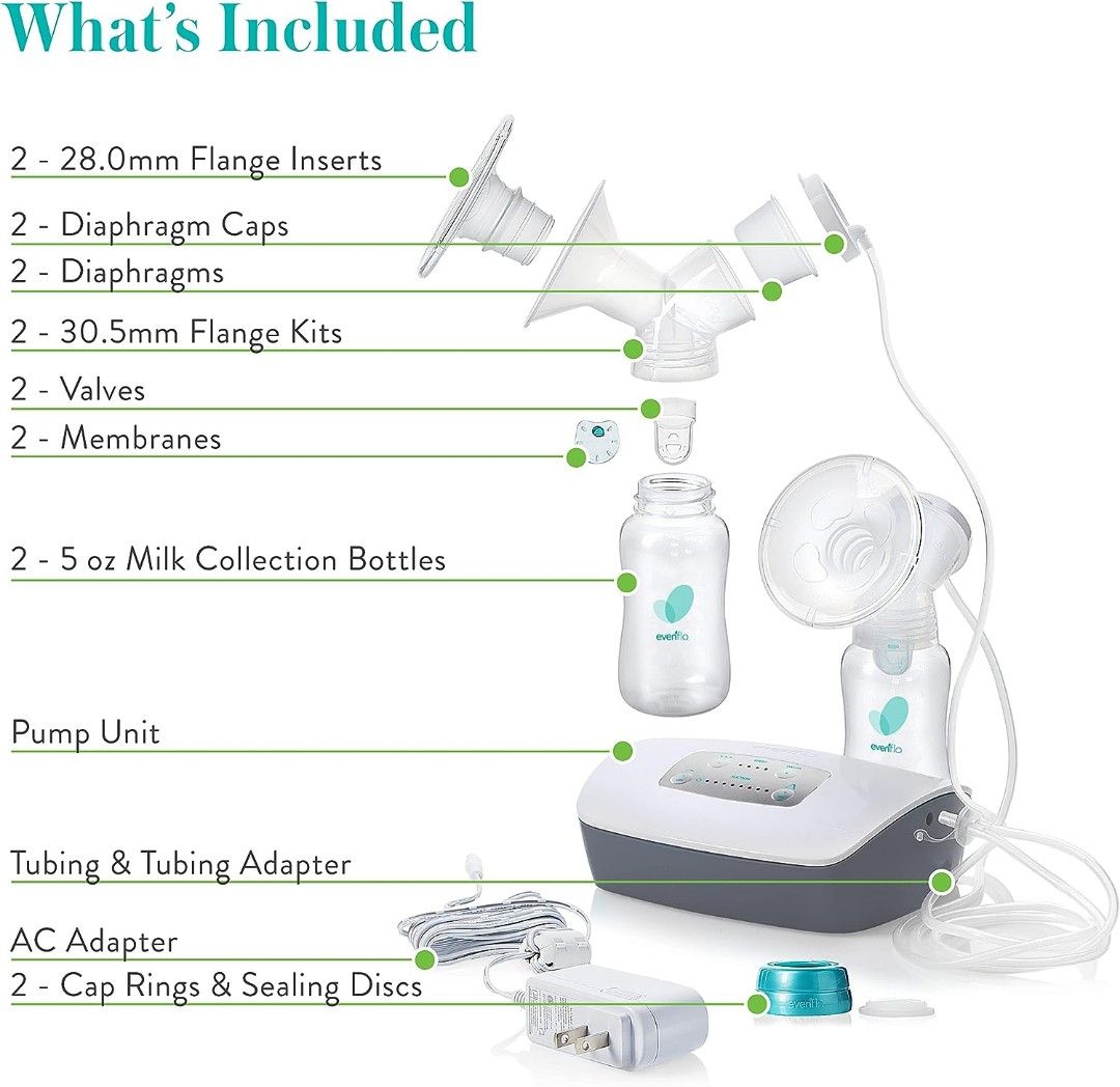 EvenFlo Advanced Double Electric Breast Pump (Category: Breastfeeding & Bottle Feeding) located in Quezon City. Submitted by kimpossibells (Listing ID 1250502706, Image 3). Description: Well Used actual photo posted complete accessories free haakaa (used).