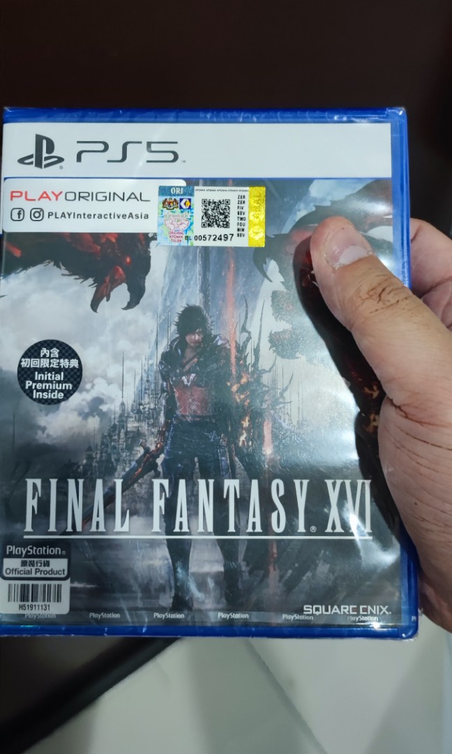 Final Fantasy XVI PS5 Disc Code Unredeemed, Video Gaming, Video