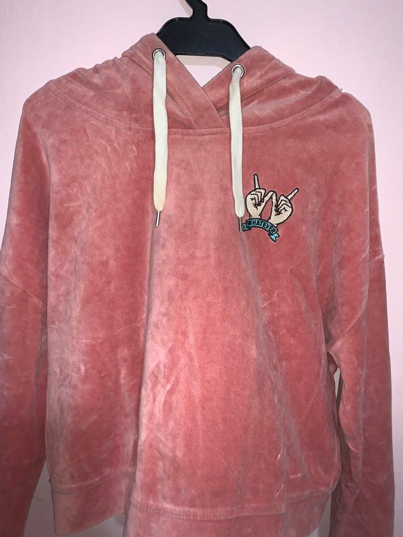 Forever 21 velvet hoodie hotsell