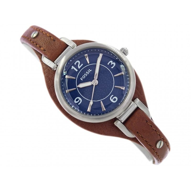 Fossil women's watch blue strap sales