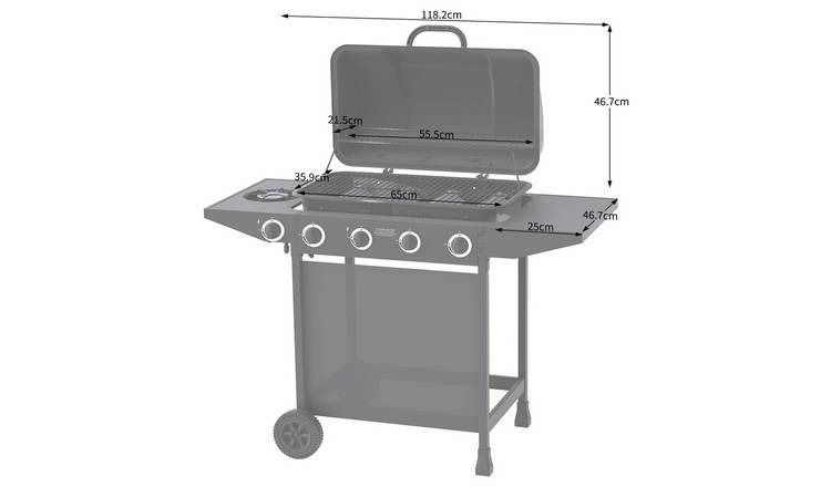 Free Delivery!!u003eu003eOutdoor Portable BBQ Grill Station With Side Burner,  Furniture u0026 Home Living, Outdoor Furniture on Carousell
