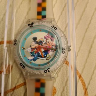 Disney Store POCAHONTAS LE (7500) Fossil Watch of POCAHONTAS + JOHN SMITH  in Wood Music Box, 1996