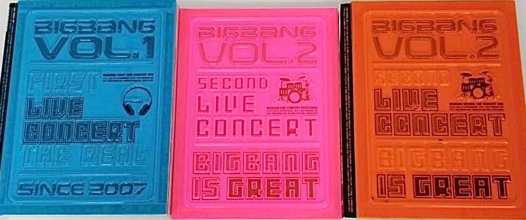 BIGBANG VOL.1 VOL.2 LIVE CONCERT DVD