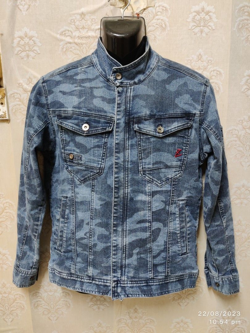 GDRAGON CARGO JEANS JACKET ARMY CAMO, Men's Fashion, Coats, Jackets
