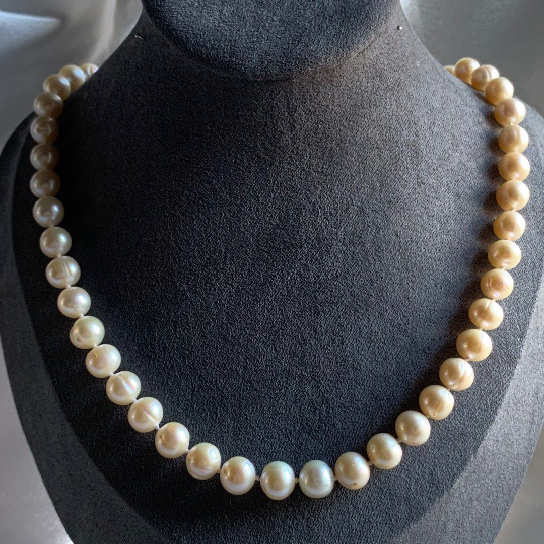 Genuine pearl necklace cheap