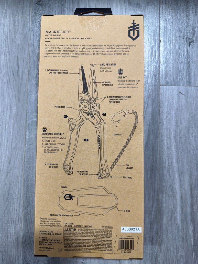 美國戈博gerber magniplier™ 7.5釣魚鉗, 運動產品, 釣魚- Carousell