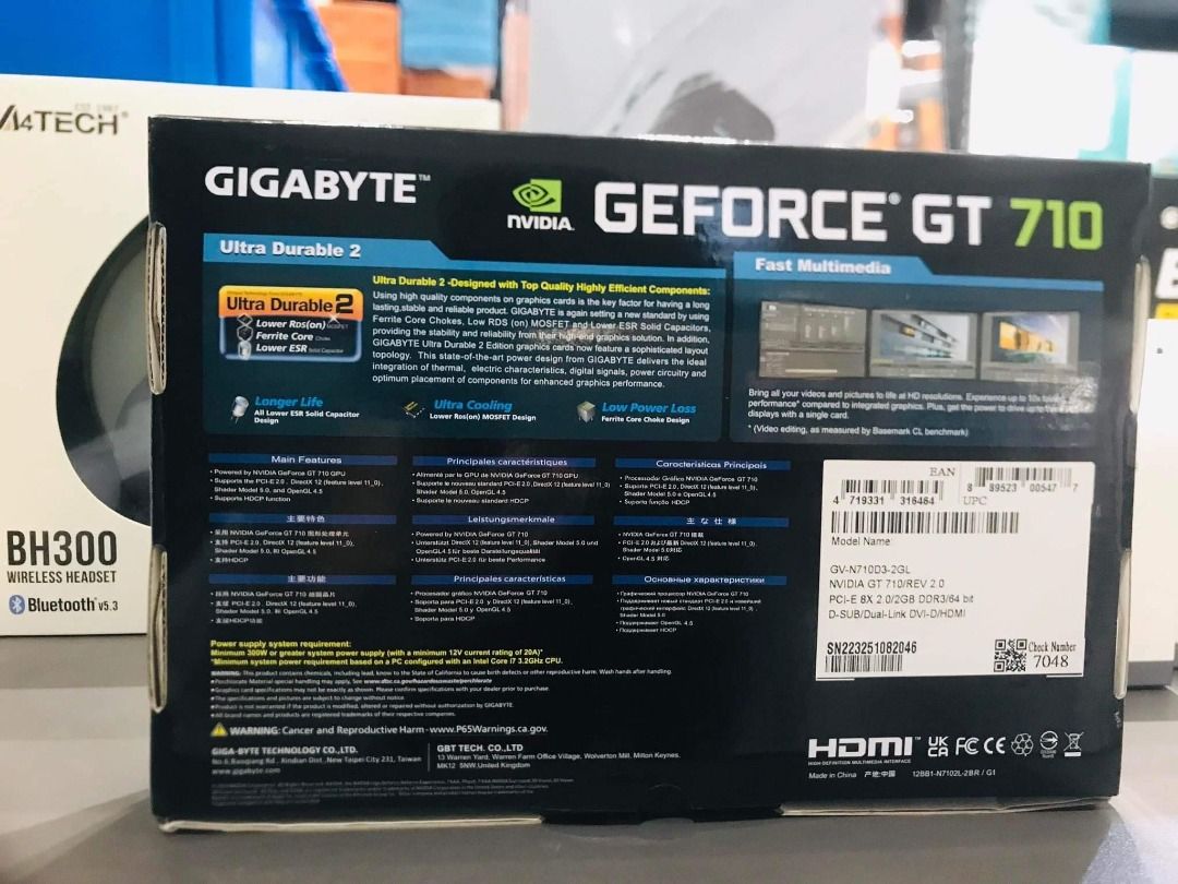 Gigabyte GT710 2GB DDR3 NVIDIA GEFORCE GPU (Category: Computer Parts) located in Makati City. Submitted by lyntoledo222-50488 (Listing ID 1250524236, Image 2). Description: 📍PRICES ARE SUBJECT TO CHANGE WITHOUT PRIOR NOTICE🙂 WE AACCEPT✅ BULK ORDER WE AACCEPT✅ COD - GCASH -BANK & CREDIT CARD ‼️💥 ____________________________________________ 📍Order Here: (We do same day delivery via Lalamove) 🔶STORE SCHEDULE (FOR WALK-IN) 🔷 Monday to Friday 8a