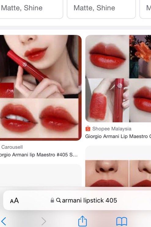 Giorgio armani online lip magnet 405