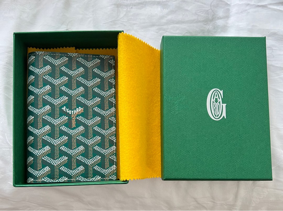 Goyard Yellow Grenelle Passport Cover Multiple colors Leather