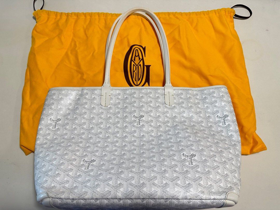 Goyard Rouette pm Blanc fullset , receipt, Luxury, Bags & Wallets on  Carousell