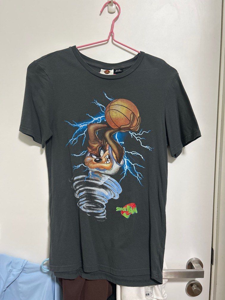 Cotton on Grey space jam graphic tee