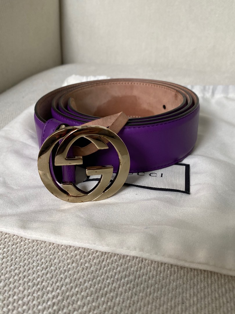 Purple gucci new arrivals belt