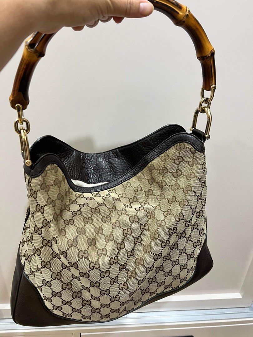 Gucci bamboo hobo bag deals