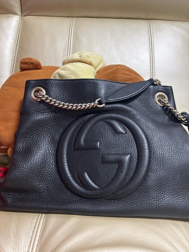 GUCCI BLACK CHAIN SHOULDER BAG, Women's Fashion, Bags & Wallets, Shoulder  Bags on Carousell