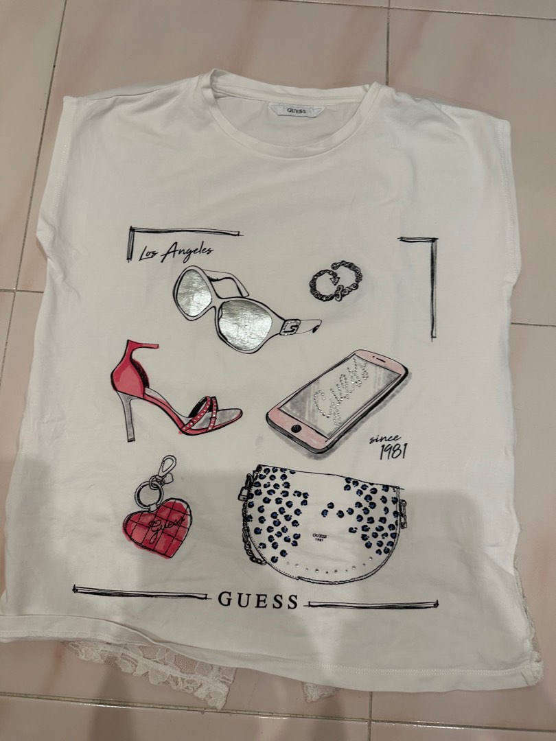 Guess T shirt with lace Size 140 68 Babies Kids Babies