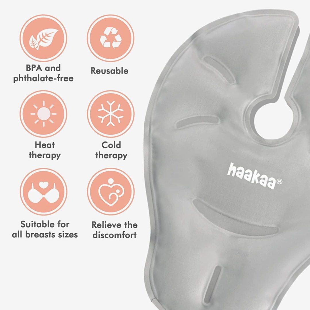 Haakaa” Hot&Cold Pads + Breast Pump, Babies & Kids, Nursing & Feeding,  Breastfeeding & Bottle Feeding on Carousell