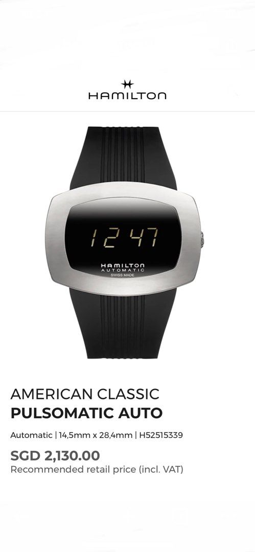 Hamilton pulsomatic review new arrivals