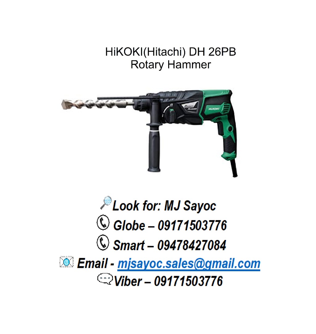 HiKOKI(Hitachi) DH 26PB Rotary Hammer on Carousell