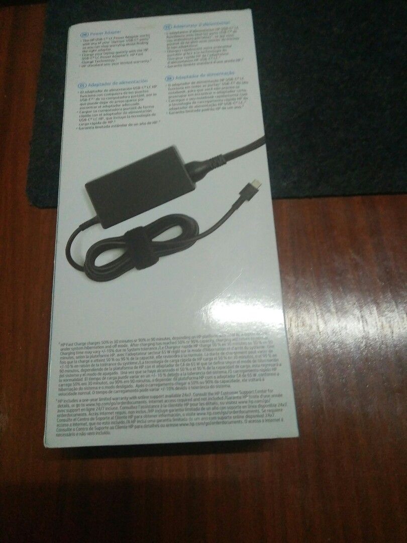 hp usb power adaptor (Category: Cables & Adaptors) located in Manila. Submitted by blessingsandgrace (Listing ID 1250424735, Image 2). Description: Brandnew and sealed fast charge USB -C dimensions: 3.54x2.0x1.12 in (9.0x5.1x2.85cm.