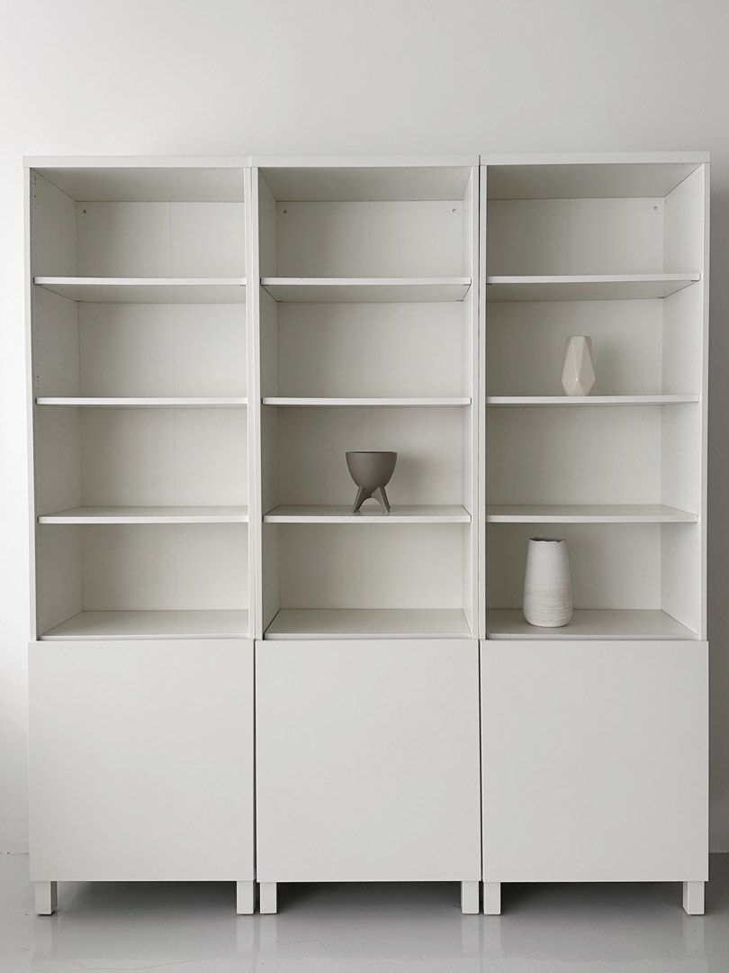 Ikea Besta Shelf White, Furniture & Home Living, Furniture, Shelves