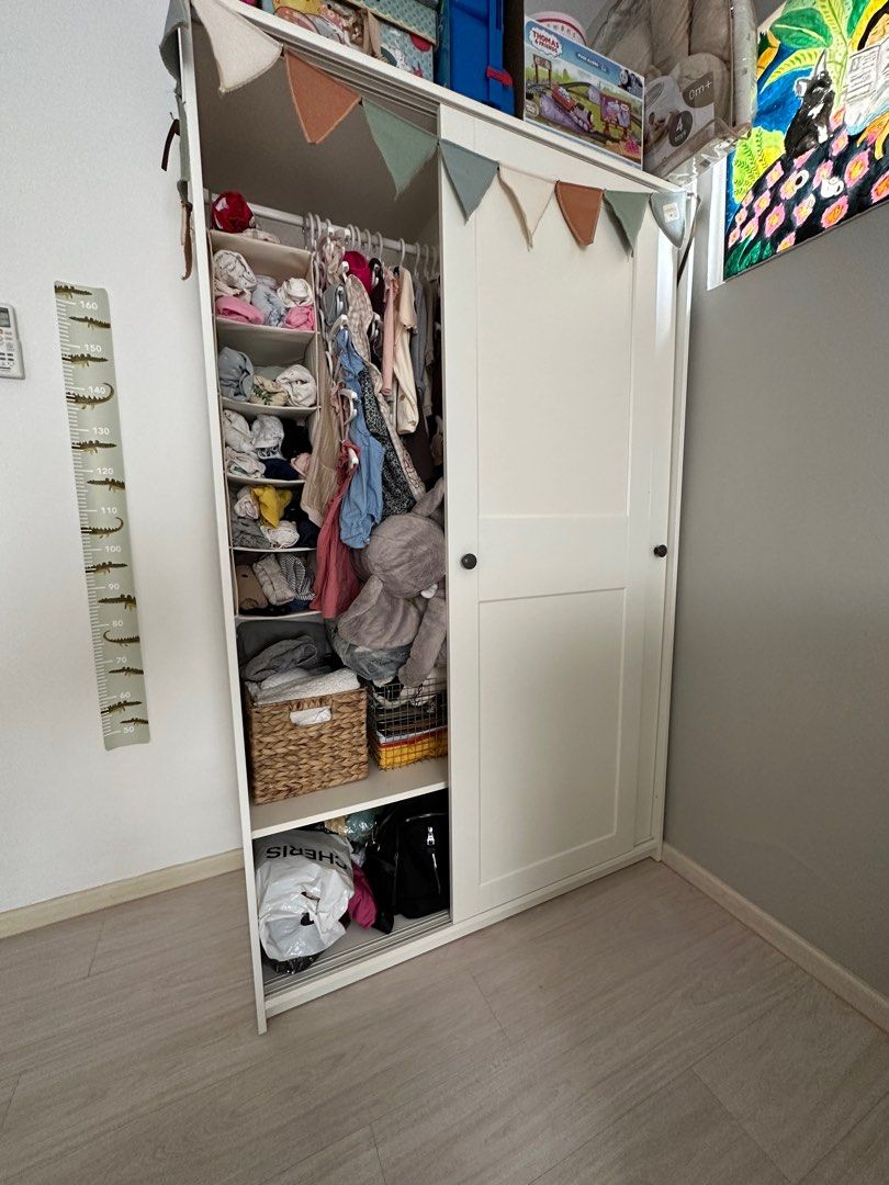 IKEA Wardrobe (HAUGA), Furniture & Home Living, Furniture, Shelves