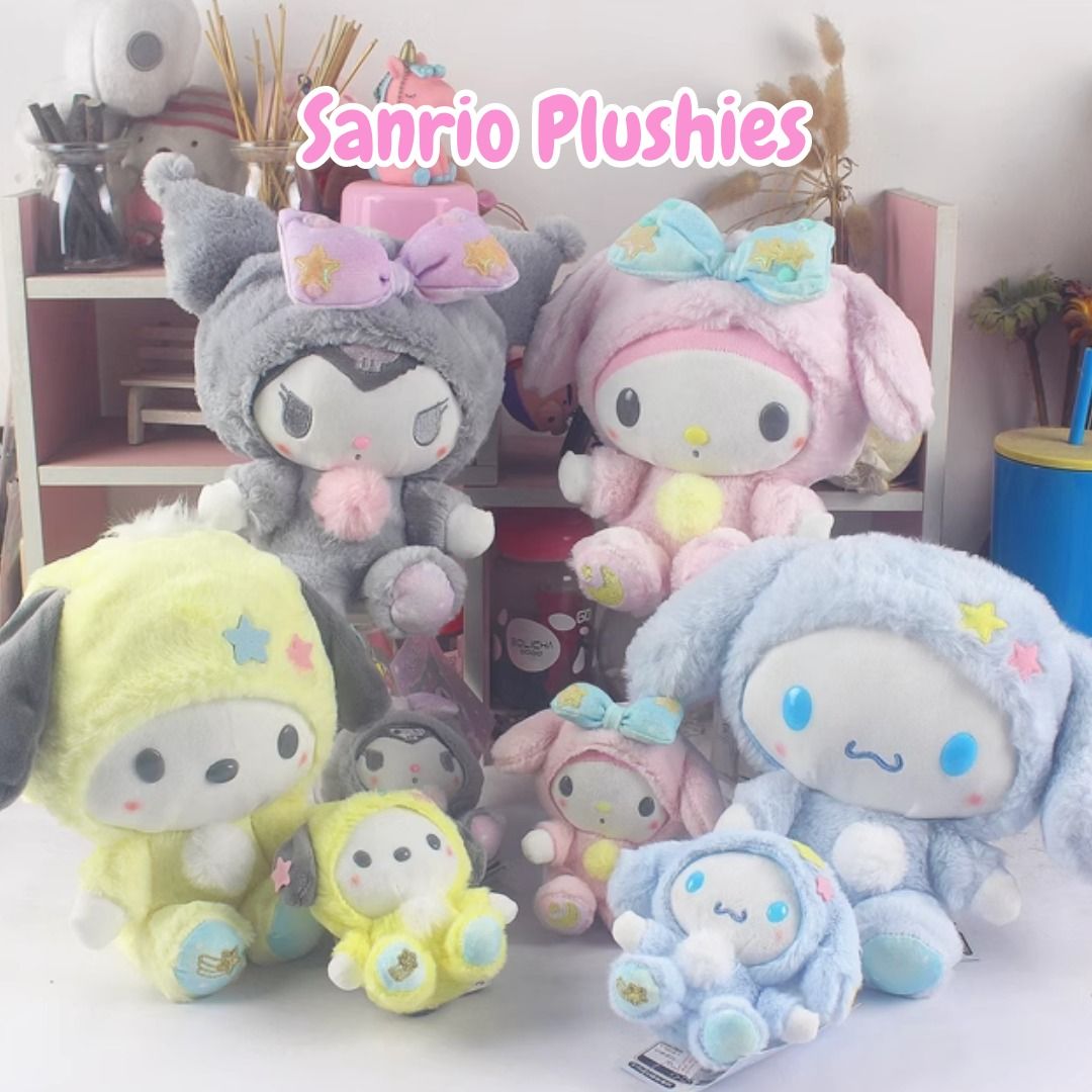 Sanrio Character Plush Kuromi My Melody Hello Kitty Pochacco Cinnamoroll  Doll Toy 