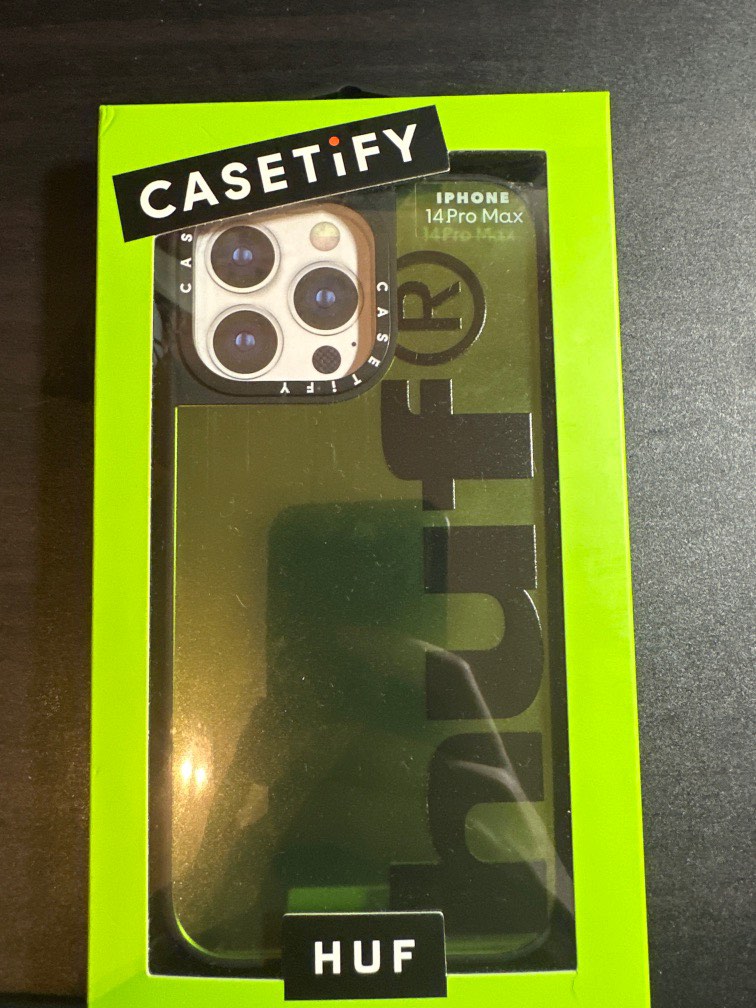 iPhone 14 Pro Max Casetify x HUF Green Legendary Case, 手提電話 