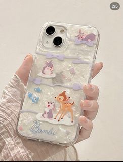Iphone 14pro 手機殼 貓 小鹿斑比