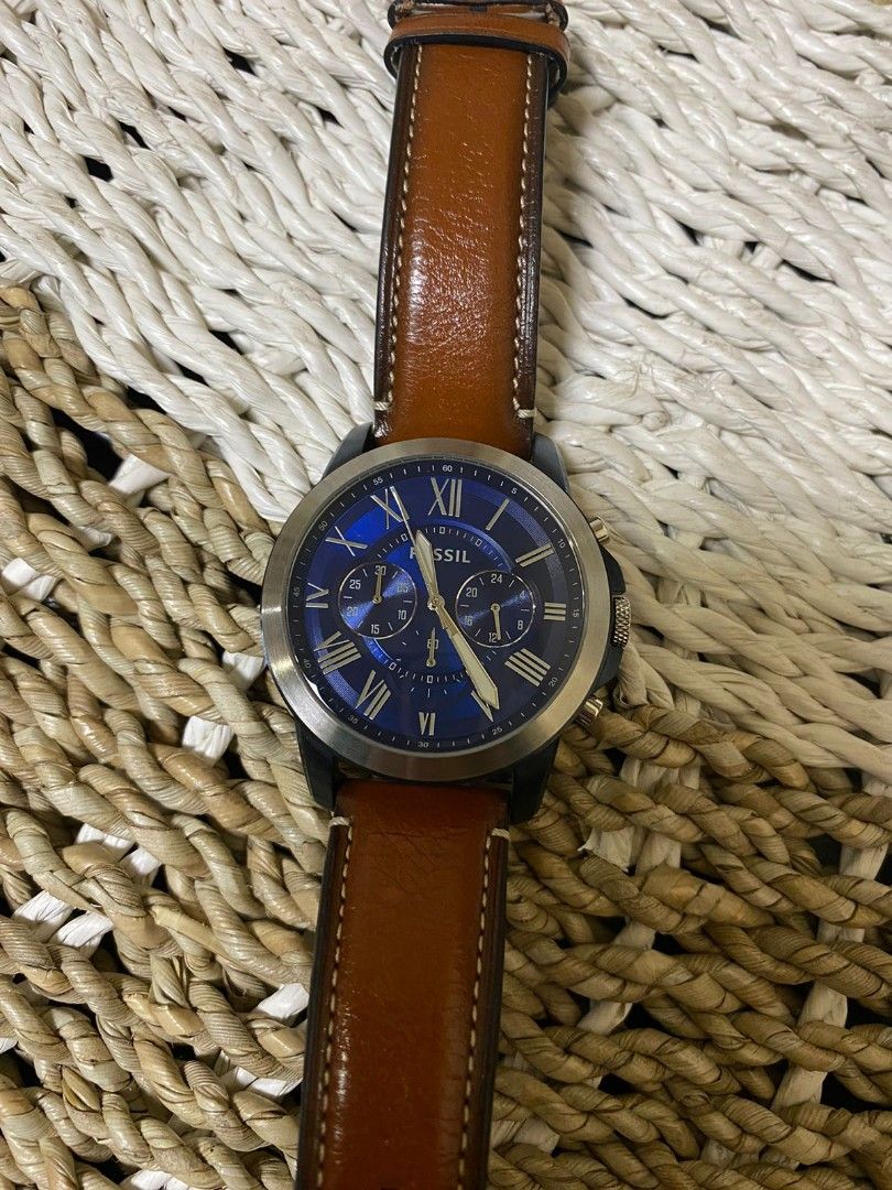 Fossil Fs5151 Jam Tangan Fossil Wath Fs5151, Fesyen Pria, Jam