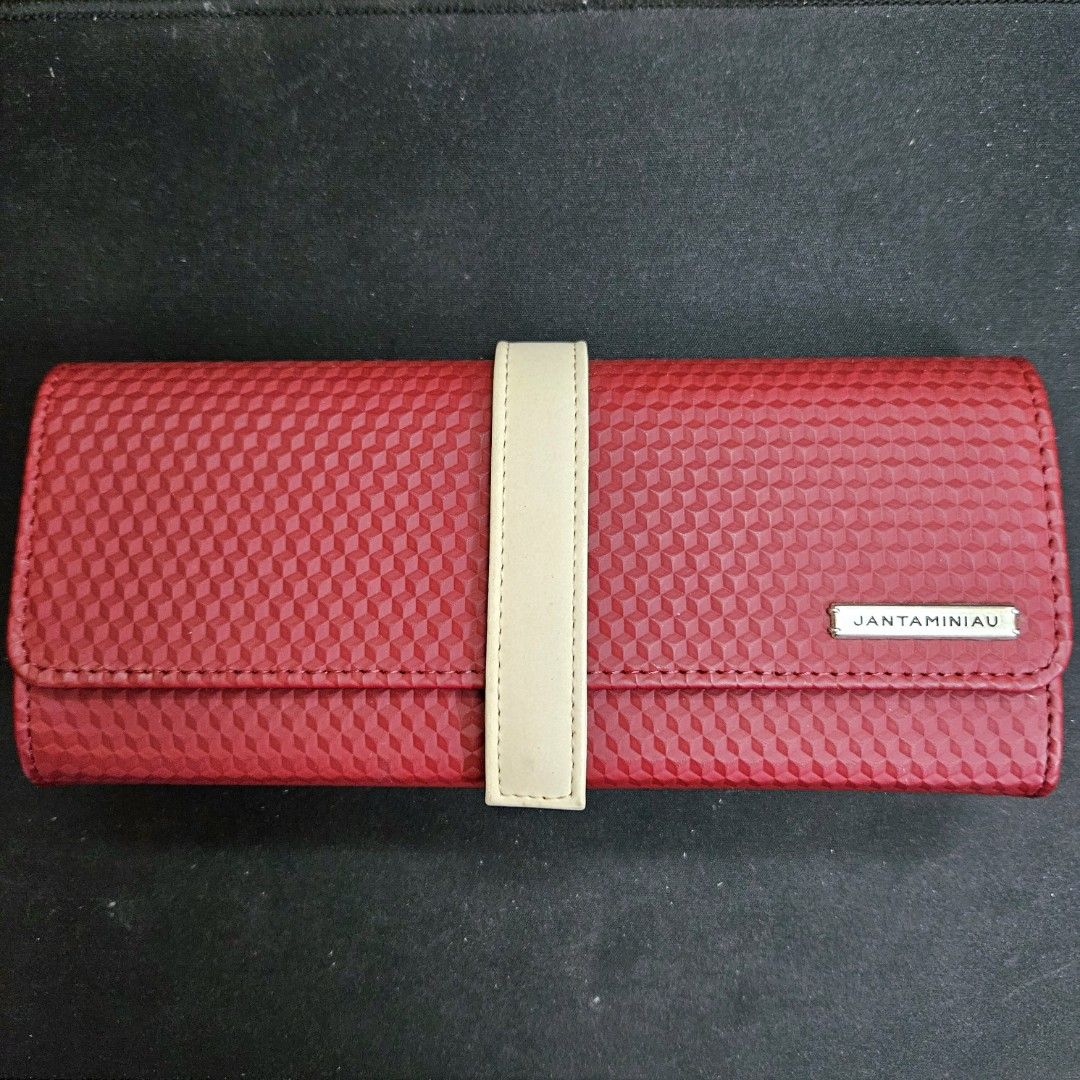 Jantaminiau Lady Purse Clutch Red