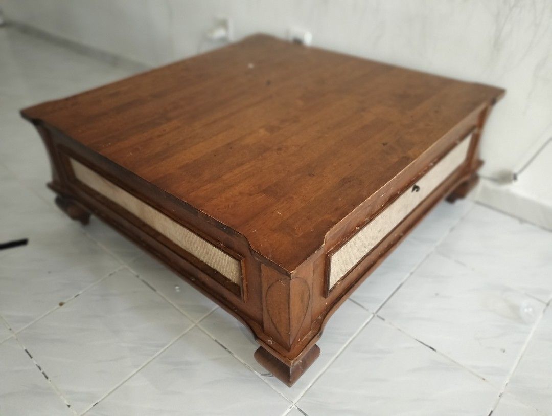 Japanese Coffee Table Deavy Duty (Jati), Furniture & Home Living