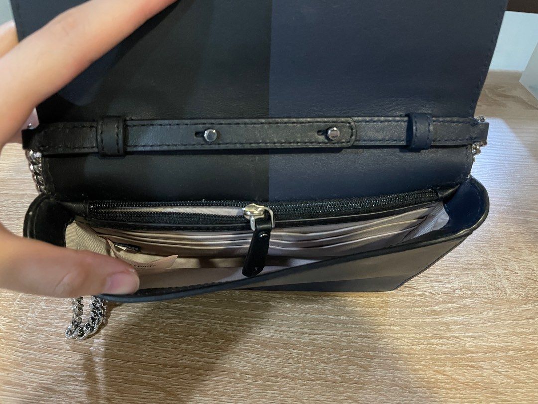 AUTHENTIC Kate Spade Nicola Bicolor Chain Wallet Women s Fashion Bags Wallets Wallets Card holders on Carousell