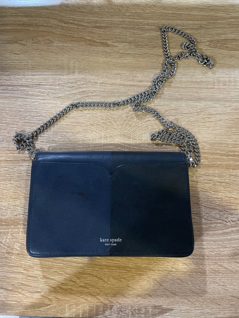 Kate spade nicola bicolor chain wallet sale