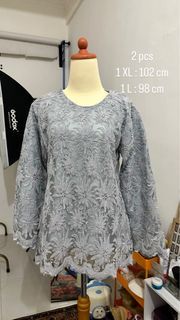 kebaya kurung brokat tile