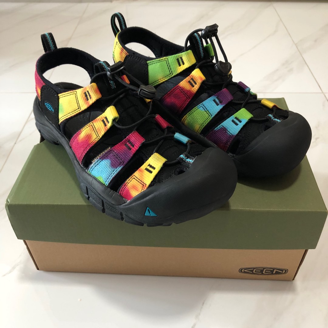 keen women's newport retro tie dye