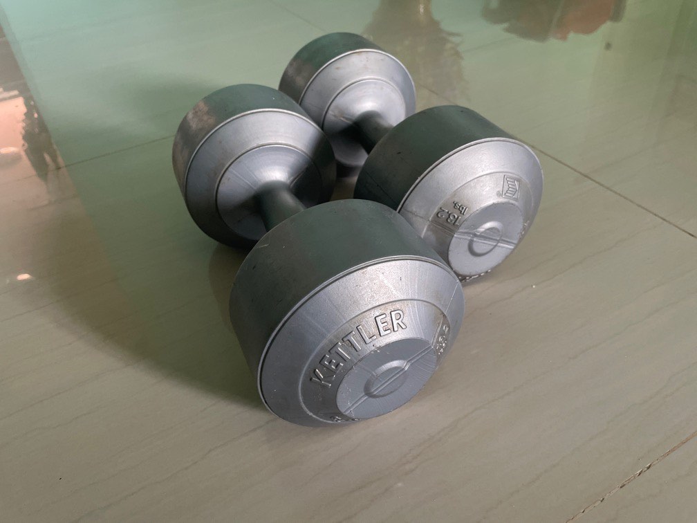 KETTLER 6KG Dumbbells plastic, Sports Equipment, Exercise & Fitness