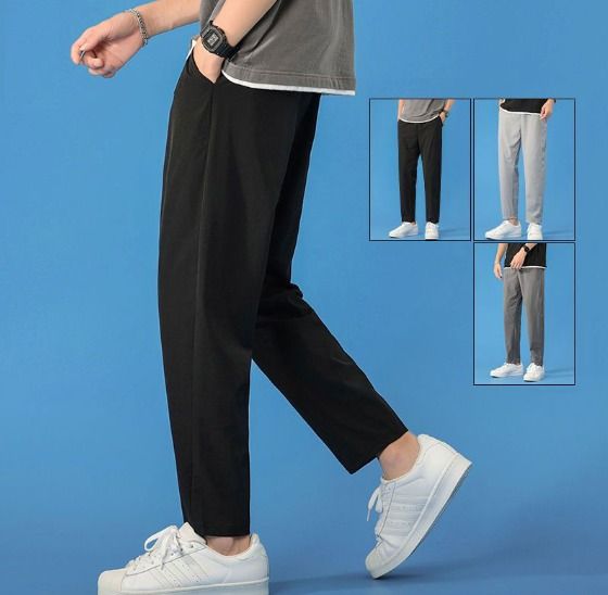 Korean Style Casual Pants Men Long Pants Fashion Men Trousers Ankle Pants Chinos Pant M 4XL