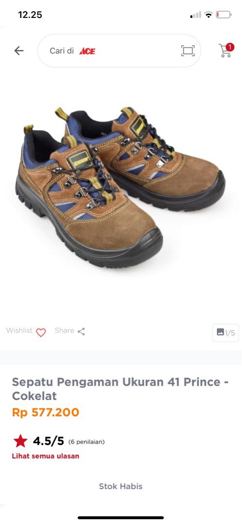 Safety shoes wanita ace hardware shop
