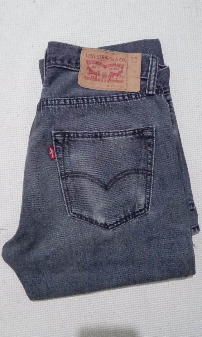 Dark grey hotsell 501 levi jeans